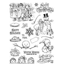 Merry Christmas Cartoon Silicone Seal Stamp DIY Scrapbooking Photo Album Decor Christmas Stamps Clear stamps For Scrapbooking 2024 - buy cheap