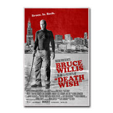 Death Wish 2018 Bruce Willis Movie 3 Silk Fabric Wall Poster Art Decor Sticker Bright 2024 - buy cheap