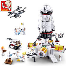 High-tech Space Rocket Station Spaceship Space Shuttle Ship Plant Car Astronaut Model Bricks DIY Building Blocks Creative Toys 2024 - buy cheap