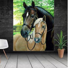 Big Picture Large Horse Canvas Wall Art Painting for Interior Animal Decoration Picture for Home Frameless Art Prints 2024 - buy cheap