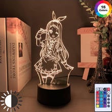 Acrylic Anime Figure Nightlight for Kids Child Girls Bedroom Decor Colorful Light Manga Gift Night Light 3D Lamp 2024 - buy cheap