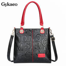 Gykaeo Luxury Handbags Women Bags Designer Fashion Letter Black Red Tote Bag Ladies Large Capacity Messenger Shoulder Bags Bolsa 2024 - buy cheap