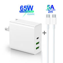 65W TYPE-C USB-C Power Adapter PD60W 45W QC3.0 Charger For USB-C Laptop MacBook Pro/Air iPad Pro 12W for Samsung iPhone 2M Cable 2024 - buy cheap