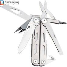 Daicamping Survival Multitool Outdoor EDC Gear Camping Fishing Tool 440 Stainless Steel  Multi Tools Folding Knife Pliers 2024 - buy cheap