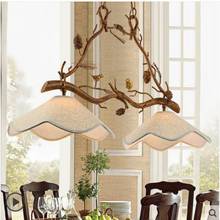 Antique wrought iron chandelier American country retro industrial bedroom dining loft living room corridor LED chandelier 2024 - buy cheap