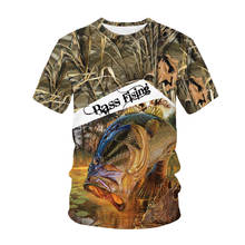 Camiseta de pesca de carpa para hombre y mujer, camisa con estampado 3d de animales de caza de gran tamaño, moda para niño, camisetas de Hip hop, 2021 2024 - compra barato