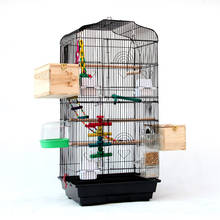 Thrush bird cage large parrot and starling cage giant peony xuanfeng macaw cage bird house wood pet supplies 2024 - buy cheap