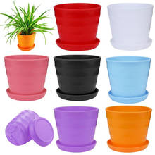 Mini vaso de plástico para flores, vaso de flores decorativo de jardim, vaso de flores da mesa, planadores de varanda, 5 peças/10 peças 2024 - compre barato