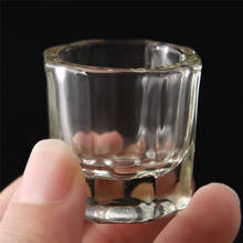 Plato de cristal acrílico para decoración de uñas, vaso de cristal líquido acrílico para decoración de uñas, Kit transparente de Color blanco 2024 - compra barato
