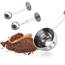 Cuchara de acero inoxidable para café Espresso, herramienta práctica 2 en 1 para medir café, café, té y café 2024 - compra barato