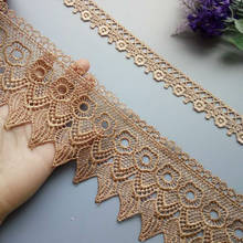 3 Yards 9 CM Lace Trim Lace Applique Gold Polyester for Clothes Textiles Apparel Sewing Craft Lace Fabric Decoration Dress New 2024 - buy cheap