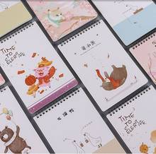 High quality Creative Cartoon Cute Flip Coil Notebook Notepad Fresh Student Diary Loose-leaf Office School Stationery Supplies 2024 - buy cheap