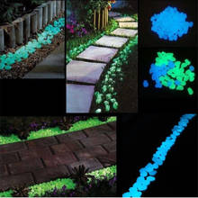 Pedras que brilham no escuro para jardim, 10/peças, pedrinhas luminosas para andares, caminho de jardim, pátio, gramado, decoração de quintal do jardim 2024 - compre barato