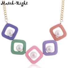 Match-Right Necklaces & Pendants Women/Statement/Beads/Pearl/Lady/Big/Choker Necklace Pendants for Women Fashion Jewelry NR007 2024 - buy cheap