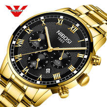 Nibosi relógio esportivo de quartzo para homens, relógio de pulso impermeável com data inoxidável, moda de luxo para esportes, relógios masculinos 2024 - compre barato