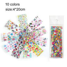 10pcs Butterfly Design Foil for Nail Art DIY Flowers Transfer Foils Paper Decal Sticker Manicure Decoration 4*20cm 2024 - buy cheap
