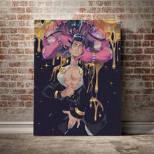 Josuke higashikata louco diamante anime lona cartaz pintura da parede arte decoração sala de estar quarto estudo casa impressões 2024 - compre barato