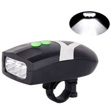 Multifunction Bicycle Lights Lumen Induction Bike Front Light with Horn 3 LED Bike Lamp Cycling FlashLight 2024 - buy cheap