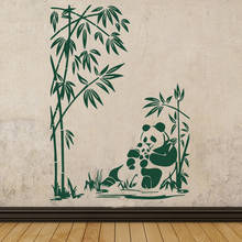Cute Panda Pattern Wall Sticker for Kids Room Decoration Accessories Vinyl Decals bedroom Decor Animal Mural wallpaper HY1904 2024 - buy cheap