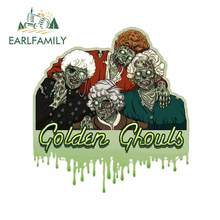 EARLFAMILY-pegatinas de dibujos animados para ordenador portátil y coche, adhesivos gráficos a prueba de arañazos, 13cm x 12cm para Golden Ghouls, Horror Noble Zombie, parabrisas, calcomanía 2024 - compra barato