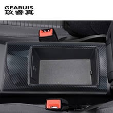 Car Styling Center Console Armrest Storage Box Decoration Cover Sticker Trim For Audi A3 8V S3 Interior Carbon Fiber Accessories 2024 - buy cheap