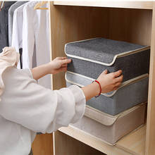13 Grip Underwear Storage Box With Cover linen Foldable Divider Drawer Folding Cases Necktie Socks Underwear Organizer Box 2024 - buy cheap