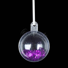 10 pçs 30mm decoração de natal bolas de plástico transparente bauble natal ornamento bola doces romântico árvore presente de casamento 2024 - compre barato