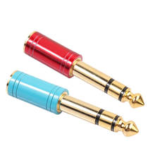 Cable auxiliar para auriculares estéreo, adaptador de enchufe para amplificador de guitarra J, 6,5mm, 6,35mm, 1/4 pulgadas, macho a 3,5mm, 1/8 pulgadas 2024 - compra barato