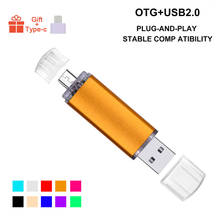 Hot Sale OTG Phone USB Flash Drive 64gb 8gb 16gb 32gb 4gb External Storage 3 In 1 Memory Stick Pendrive USB2.0(10pcs Free Logo) 2024 - buy cheap