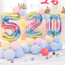 32inch Foil Number Foil Balloon 18 30 1st Birthday Party Decorations Kids Helium Ballon Arch Baby Shower Boy Girl Party Supplies 2024 - buy cheap