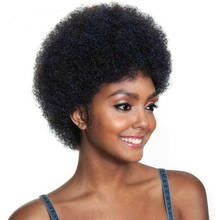 6 дюймов, полный аппарат, человеческие волосы на пальцах, короткие, Pixie Cut парик для черных женщин, средний коэффициент, бразильские волосы Remy, 150% Плотность 2024 - купить недорого