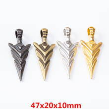 8 peças de pingente de flecha de liga de zinco metálica retrô para colar de jóias diy feito à mão 7026 2024 - compre barato