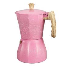 Latte Mocha Coffee Maker Italian Moka Espresso Cafeteira Percolator Pot Stovetop Coffee Maker 300Ml Pink 2024 - buy cheap