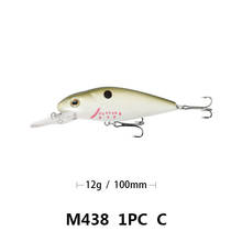 SUNC 10cm 12g Long Shot Floating Bionic Minnow Lure 3D Eyes Artificial Bait Hard Bait Fishing Lure Wobbler 2024 - купить недорого