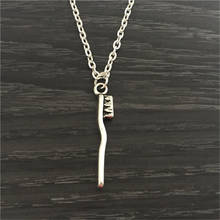 Toothbrush Necklace, Toothbrush Jewelry, Dentist Jewelry, Dentist Necklace, Dental Hygienist, Dental Student Gift 2024 - buy cheap