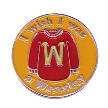 I Wish I Was Weasley Enamel Pin Magic Wizard Brooch Fictional Character Badge Amazing Place To Grow Up Accessory 2024 - buy cheap