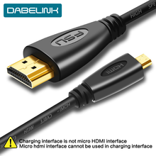 Micro to HDMI-compatible Cable Gold Plated 1.4V 3D 1080P Cable 1m 1.5m 3m 5m For HDTV Projector XBox Tablet 2024 - buy cheap