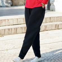 pantalon femme ete 2020 Autumn and summer pants   trousers loose Haren pants cotton linen pantalones mujer verano AE60 2024 - buy cheap