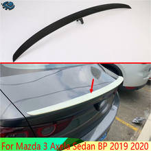 For Mazda 3 Axela Sedan BP 2019 2020 Carbon fiber style Side Rear Window Spoiler Cover Trim Molding Garnish Bezel Styling 2024 - buy cheap