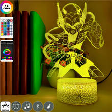 Figura de acción de Saint Seiya, luz nocturna decorativa para habitación de niños, lámpara de escritorio de atmósfera 3D con Control de teléfono inteligente USB 2024 - compra barato