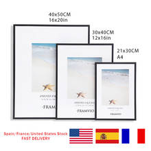 Modern Wall Photo Frames Metal Black White Pictures Frames Mat Plexiglass 50x70 40x50 30x40 A4 CM for Posters Prints Home Decor 2024 - buy cheap