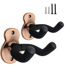 2 Pcs Guitar Wall Mount Hanger Hook Metal Non-slip Holder Stand for Guitar Ukulele Violin Bass Guitar Instrument Accessories 2024 - buy cheap