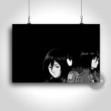 Lienzo de Anime Mikasa Attack on Titan, imágenes de decoración de Manga para el hogar, pinturas de póster, impresiones en HD, arte de pared Modular para sala de estar 2024 - compra barato