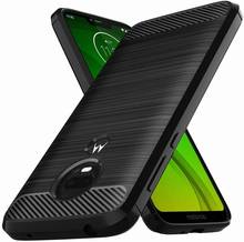 Чехол Moto G7 Power, амортизирующий гибкий резиновый защитный чехол из ТПУ для сотового телефона Motorola G7,G7 Play/Plus (Матовый ТПУ) 2024 - купить недорого