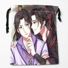 Best Sell Mo Dao Zu Shi Anime Drawstring Bags Print 18X22CM Soft Satin Fabric Resuable Storage Storage Clothes Bag Shoes Bags 2024 - buy cheap