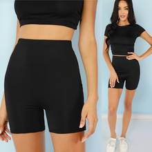 High Waist 2020 Fashion Shorts Women Sexy Biker Shorts Fitness Korean Casual Sexy Short Bodycon Black Athleisure Cycling Shorts 2024 - buy cheap