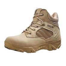 Botas de cuero de entrenamiento táctico para hombre y mujer, zapatos impermeables y antideslizantes para escalada, acampada, senderismo y caza, EU 35-45 DELTA 2024 - compra barato