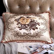 European Luxury Cushion Covers Pillow Cover Coussin Decorative Pillows Luxury Kussenhoes Emborided Flower Pillow Cushion Covers 2024 - buy cheap