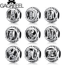 GAGAFEEL Silver Beads Hollow Letter and Star Sign Charms Beads For DIY Bracelet Necklace DIY Jewelry Making Clearance 2024 - buy cheap