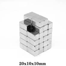 Imãs cuboides n35 de 20x10x10mm, ímãs de neodímio-ferro-boro (ndfeb), 20x10x10mm, 20mm x 10mm, ímãs fortes 20*10*10mm 2024 - compre barato